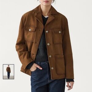 Massimo Dutti Brown Suede Women's Jacket - NWT
